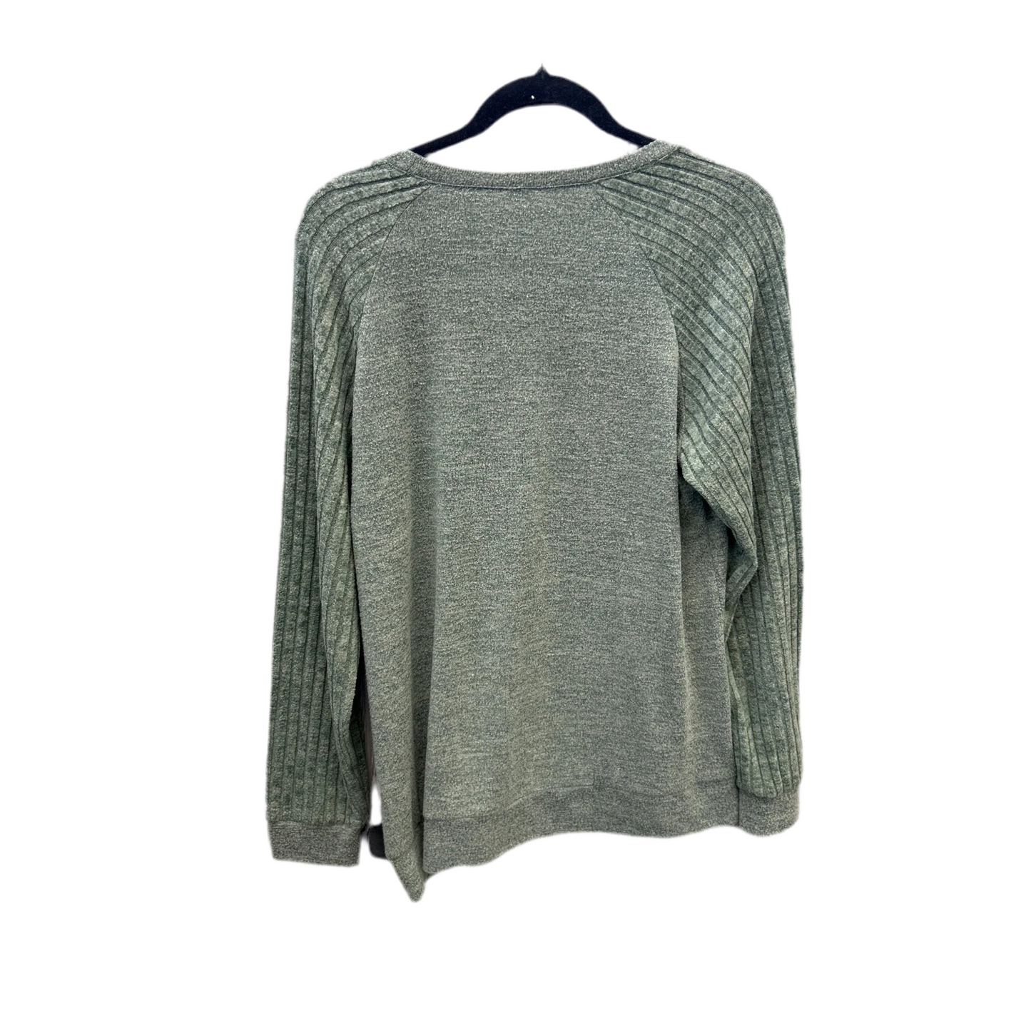 Top Long Sleeve By Clothes Mentor In Green, Size: L