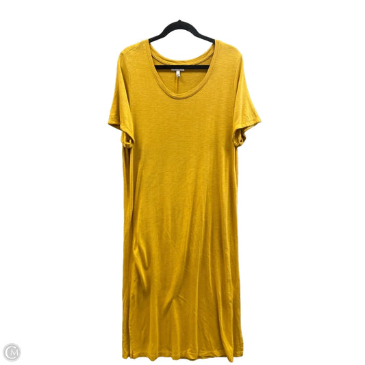 Dress Casual Midi By Jessica Simpson In Yellow, Size: Xxl