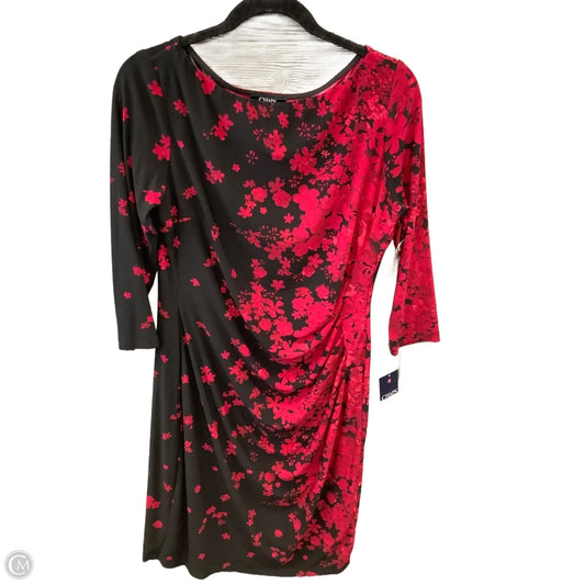 Dress Casual Short By Chaps In Black & Red, Size: L