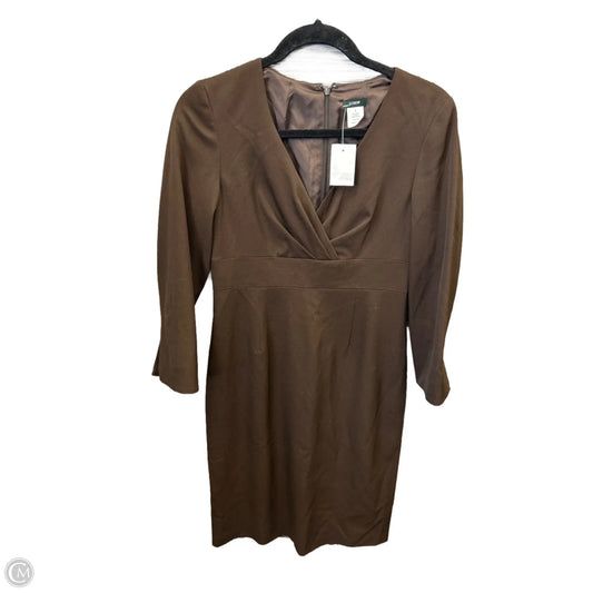 Dress Casual Midi By J. Crew In Brown, Size: Xs