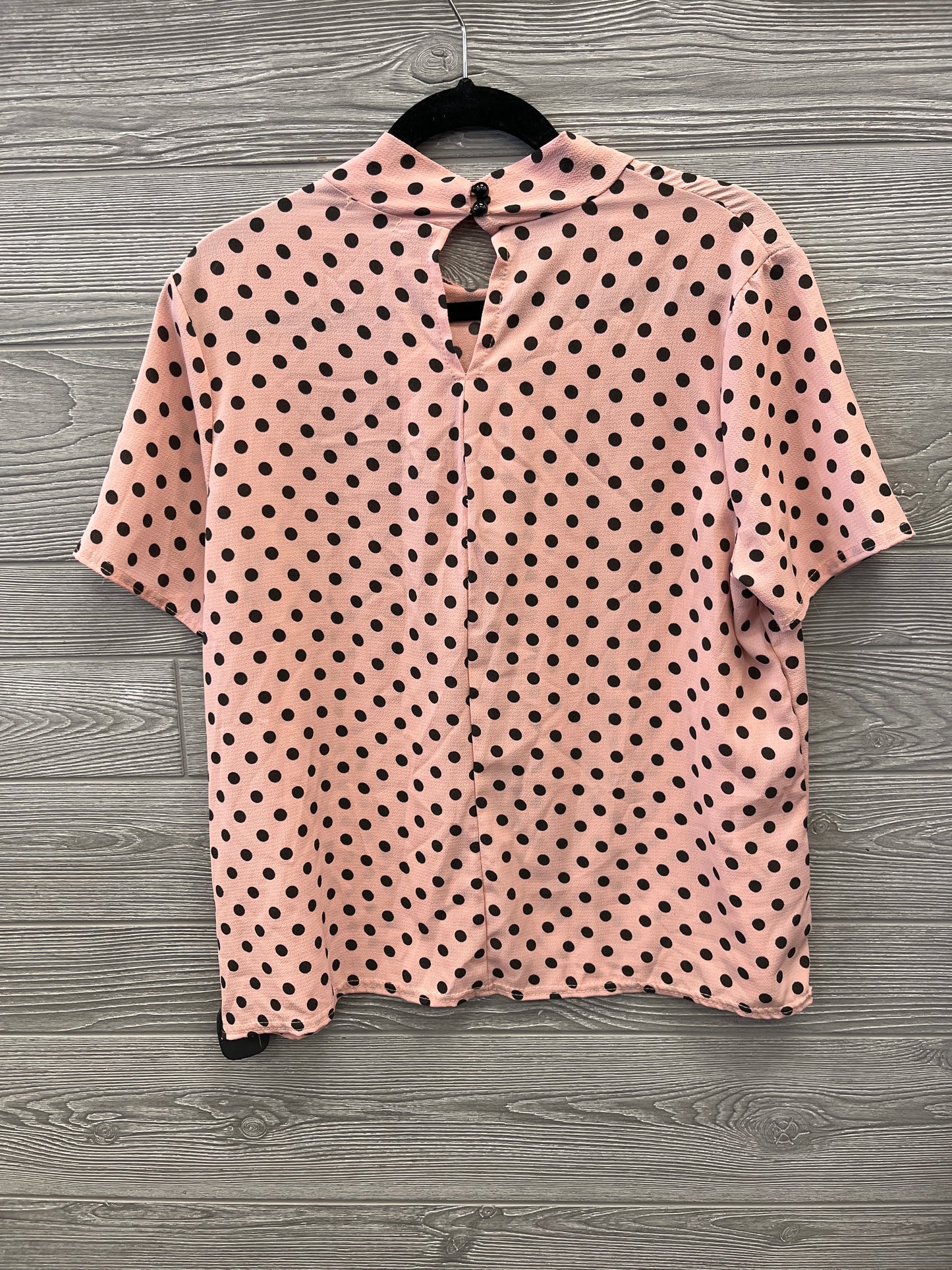 Blouse Short Sleeve By Boohoo Boutique In Pink, Size: M