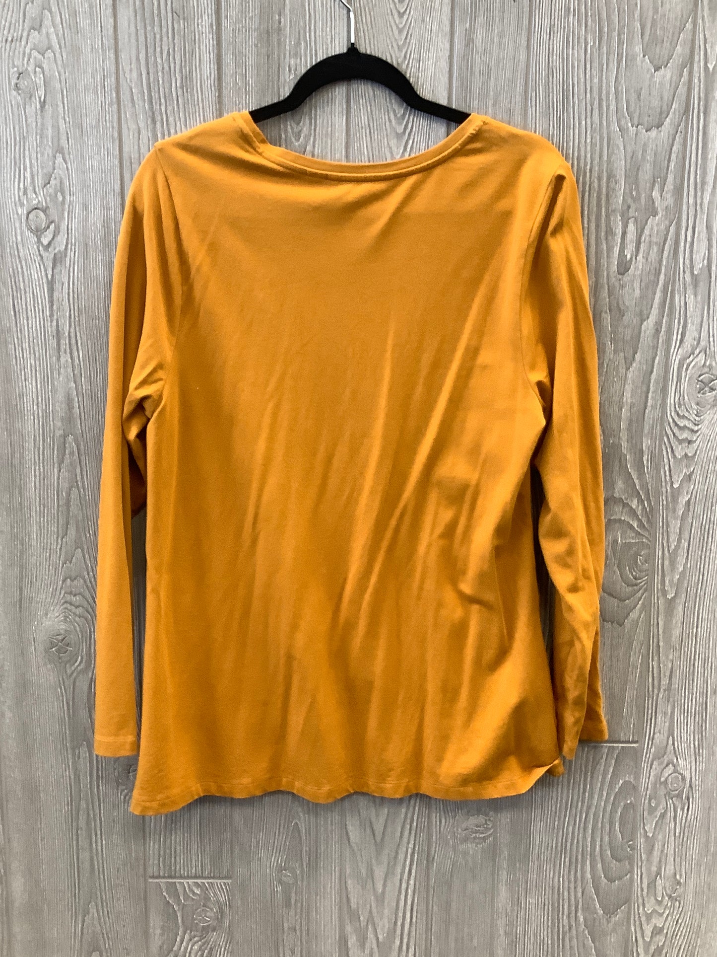 Top Long Sleeve By Isaac Mizrahi Live Qvc In Yellow, Size: L