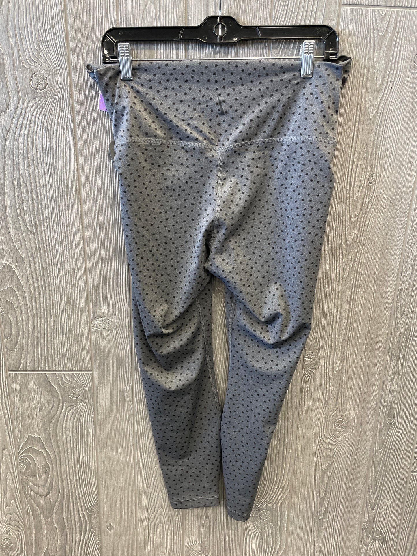 Athletic Leggings By Nike Apparel In Grey, Size: L