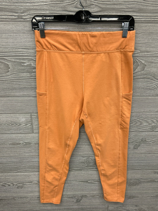 Athletic Leggings By Clothes Mentor In Orange, Size: L