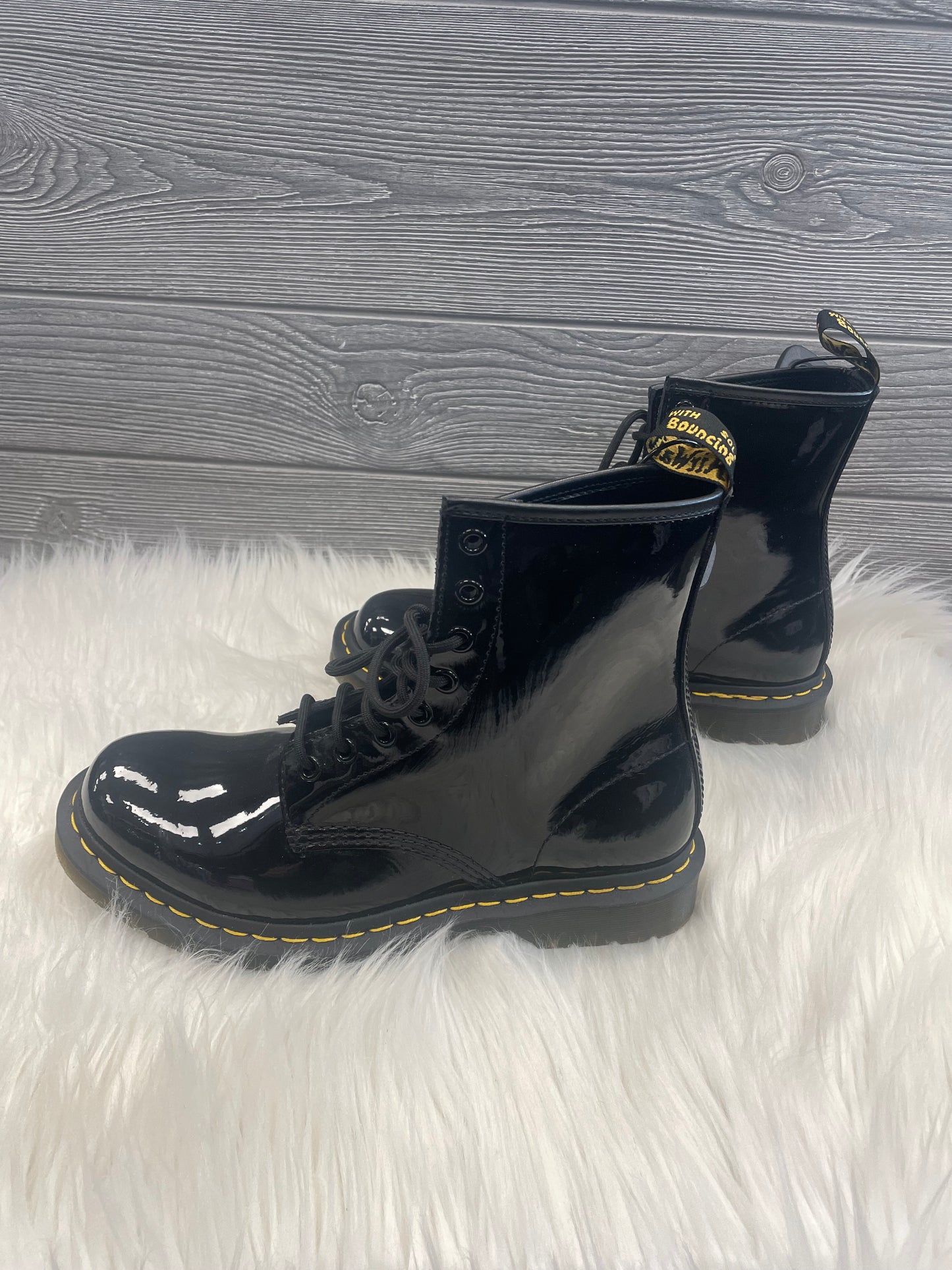 Black Boots Combat Dr Martens, Size 10