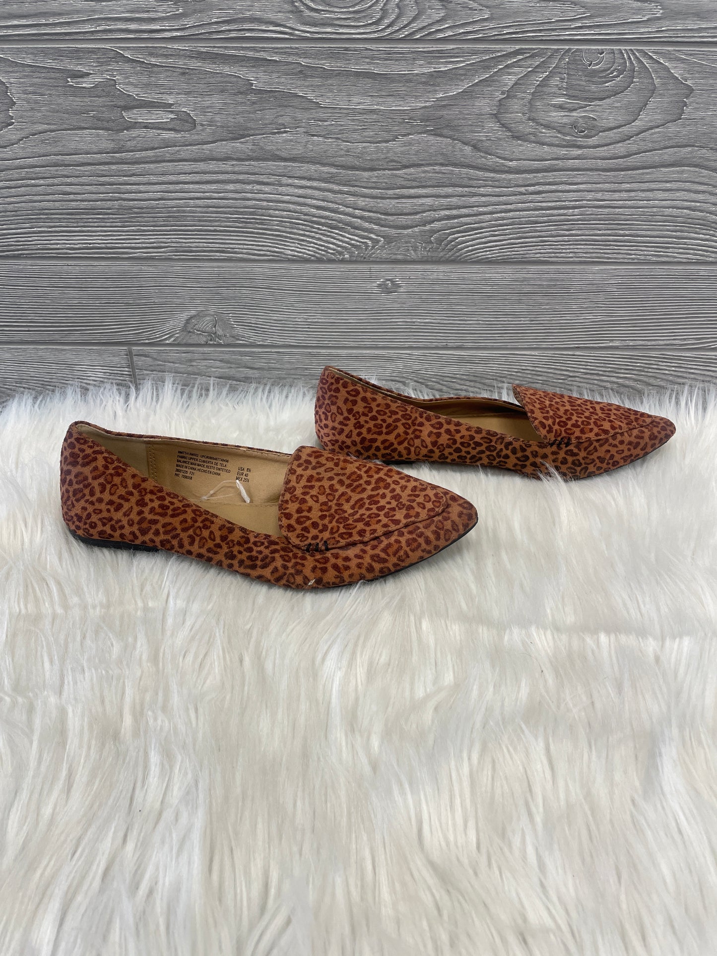 Shoes Flats By Time And Tru In Animal Print, Size: 8.5