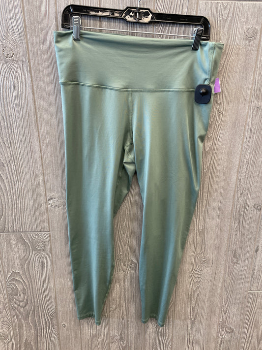 Athletic Leggings Capris By All In Motion In Green, Size: L