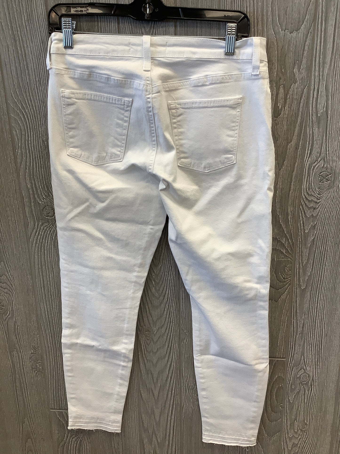 White Denim Jeans Cropped Just Black, Size 6