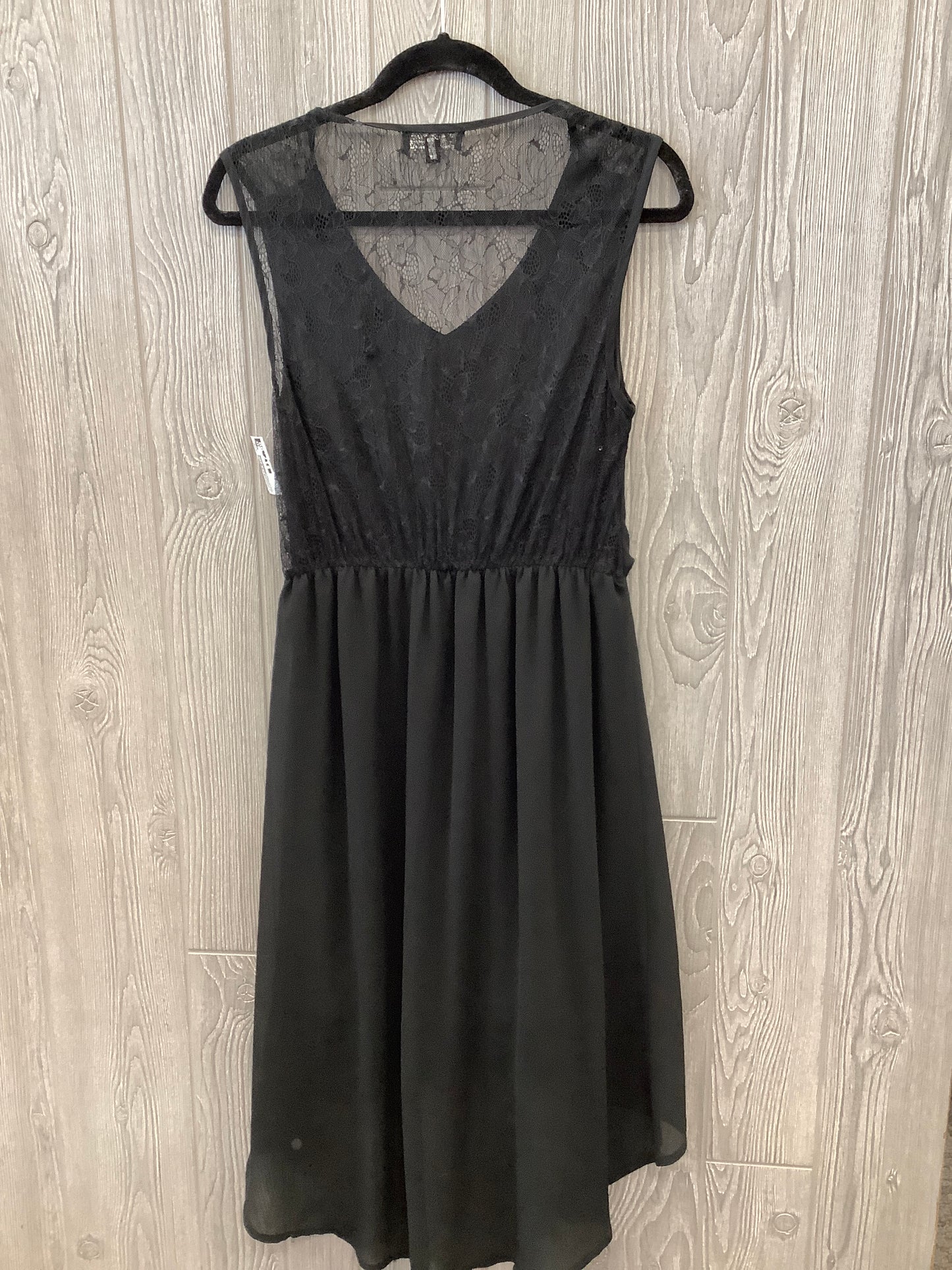 Black Dress Party Midi Papillion, Size L