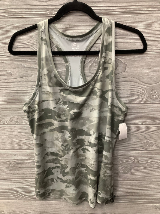 Athletic Tank Top By Rbx In Green, Size: M