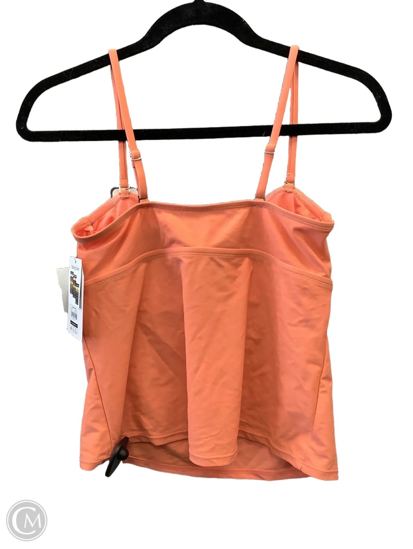 Swimsuit Top By Time And Tru In Orange, Size: S