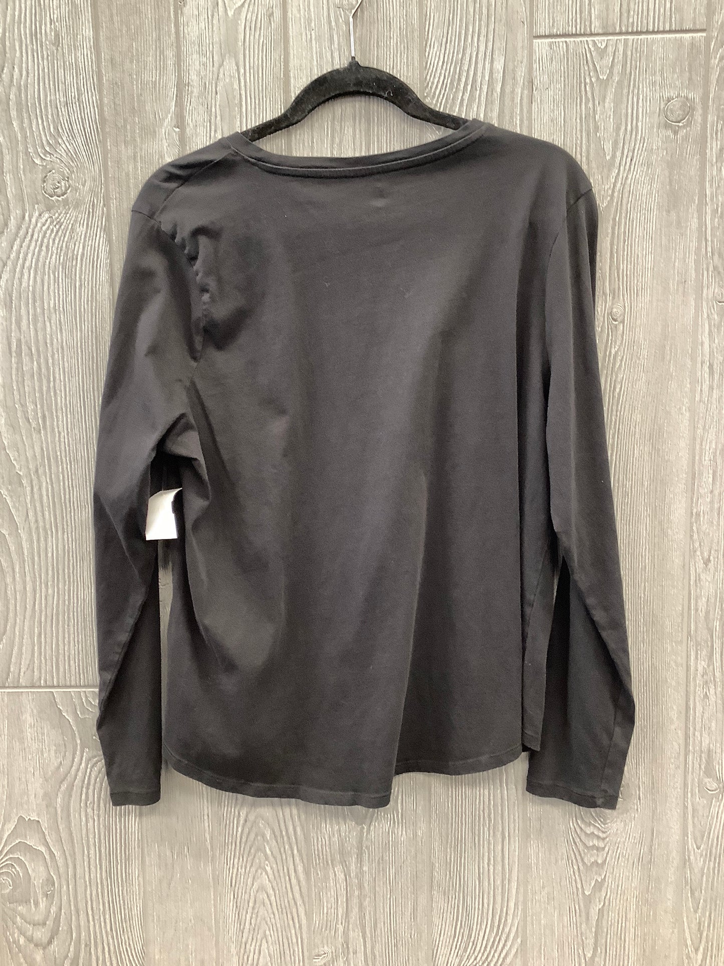 Top Long Sleeve By Clothes Mentor In Black, Size: 1x