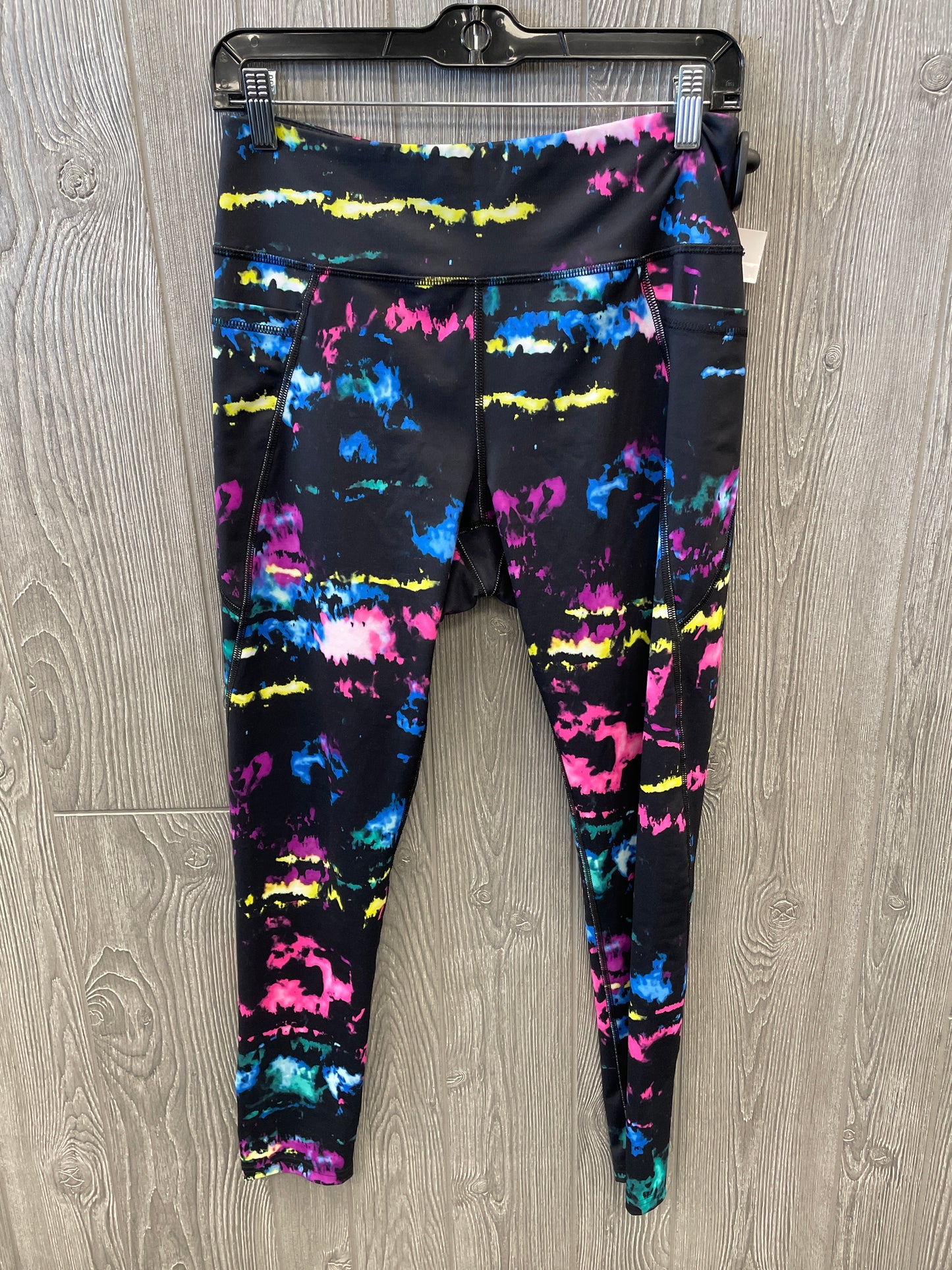 Athletic Leggings By Fila In Multi-colored, Size: L