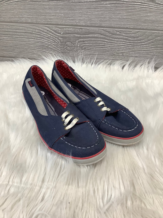 Navy Shoes Flats Keds, Size 7.5