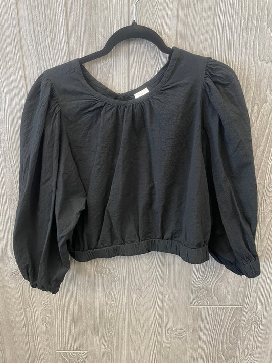 Top Long Sleeve By A New Day In Black, Size: Xxl