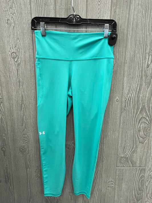 Athletic Leggings By Under Armour In Green, Size: M