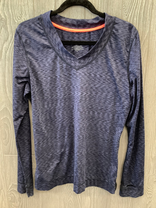 Athletic Top Long Sleeve Crewneck By Cuddl Duds In Blue, Size: Xl