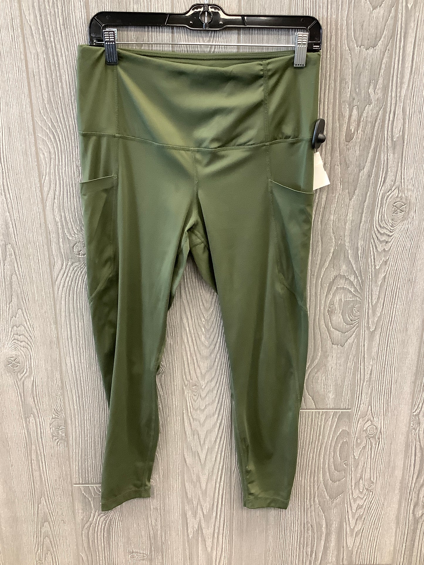 Athletic Leggings By Members Mark In Green, Size: Xl