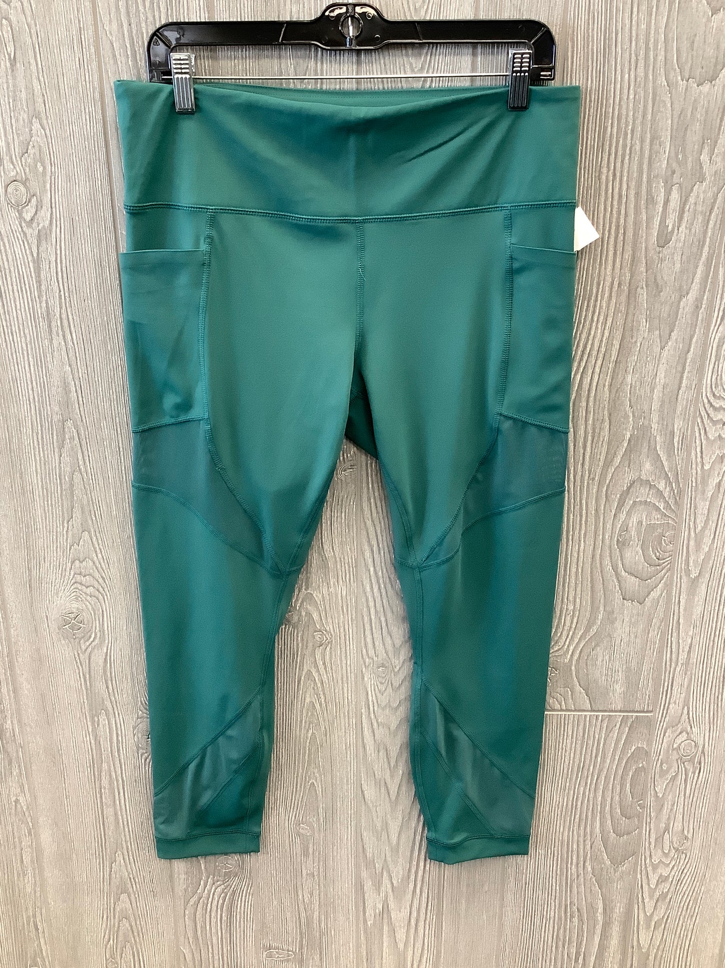 Athletic Leggings By Members Mark In Green, Size: Xxl