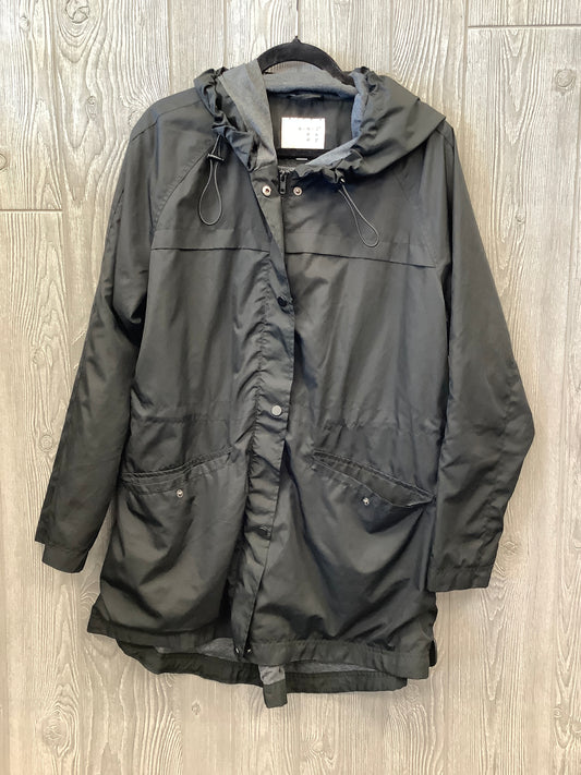 Coat Raincoat By A New Day In Black, Size: Xxl