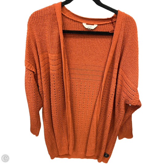 Sweater Cardigan By Terra & Sky In Brown, Size: 1x