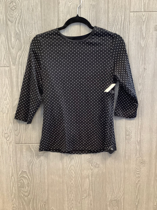 Top Long Sleeve By Christopher And Banks In Black, Size: S