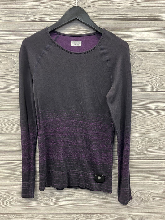 Athletic Top Long Sleeve Crewneck By Athleta In Black, Size: M