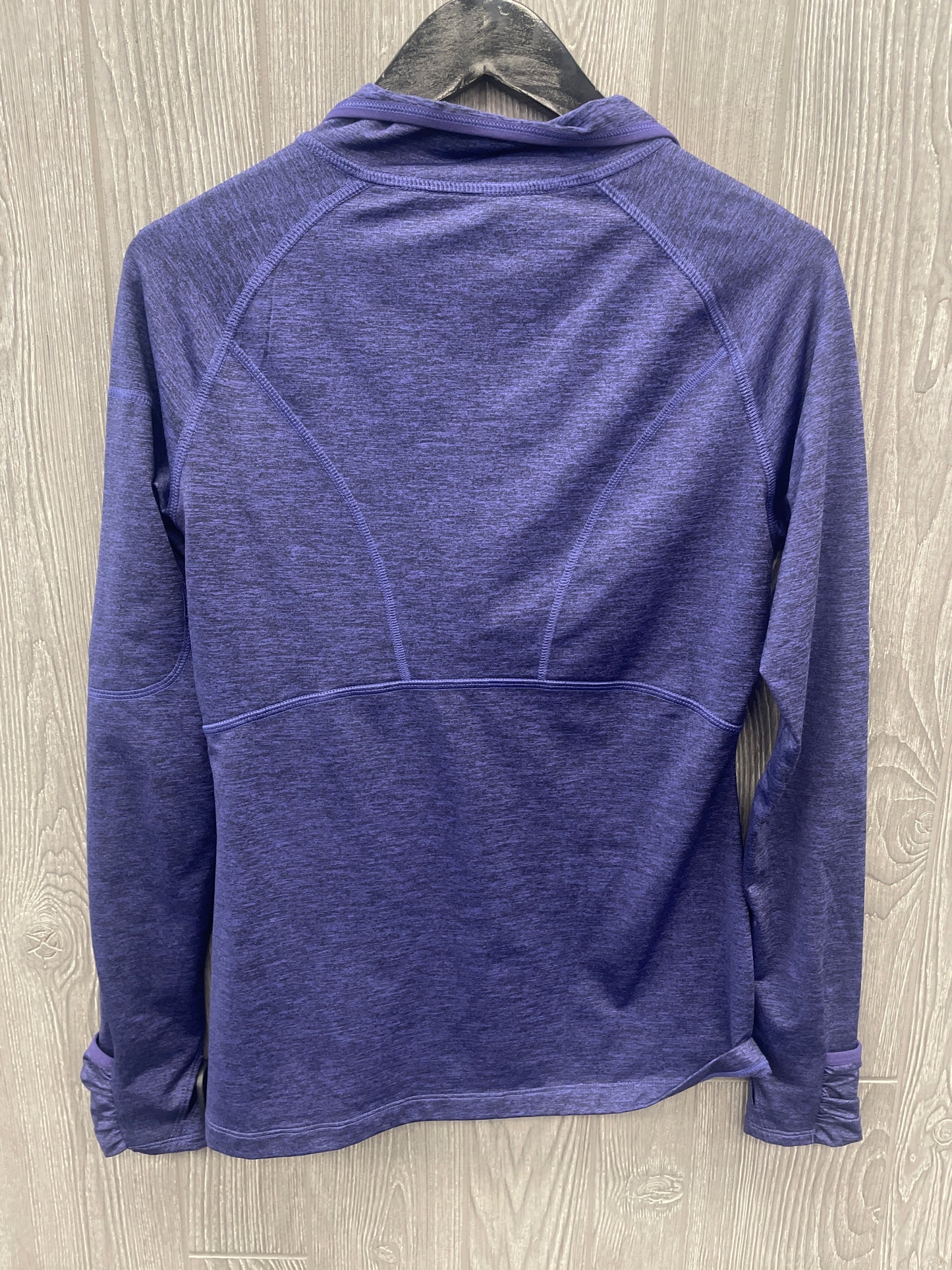 Athletic Top Long Sleeve Collar By Kirkland In Purple, Size: S