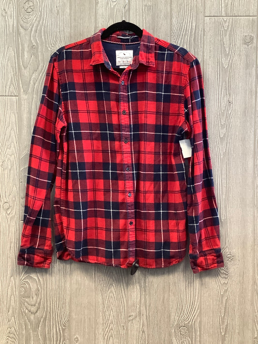 Top Long Sleeve By Clothes Mentor In Red, Size: M