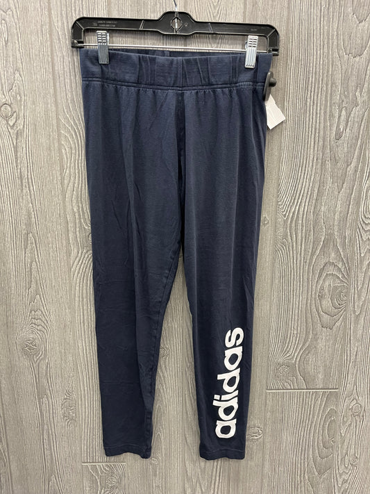 Athletic Leggings By Adidas In Navy, Size: M