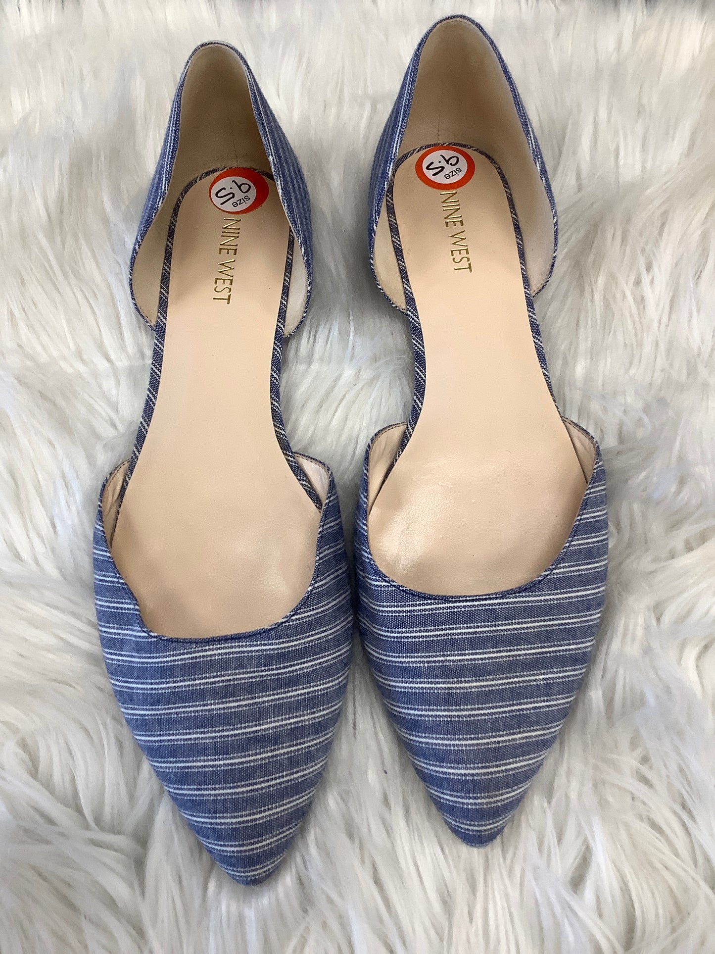 Shoes Flats By Nine West In Blue, Size: 9.5