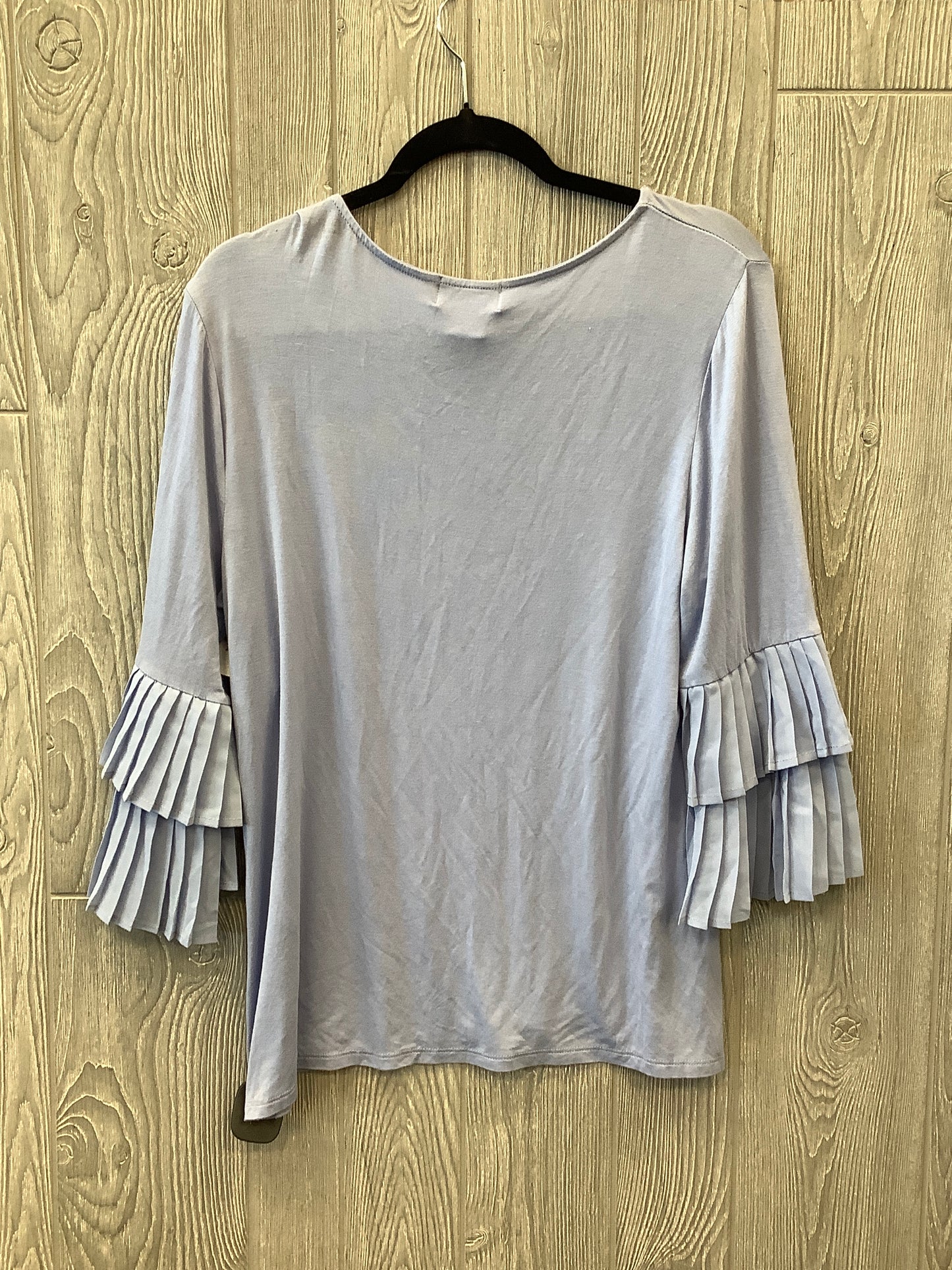 Top Long Sleeve By Liz Claiborne In Blue, Size: L