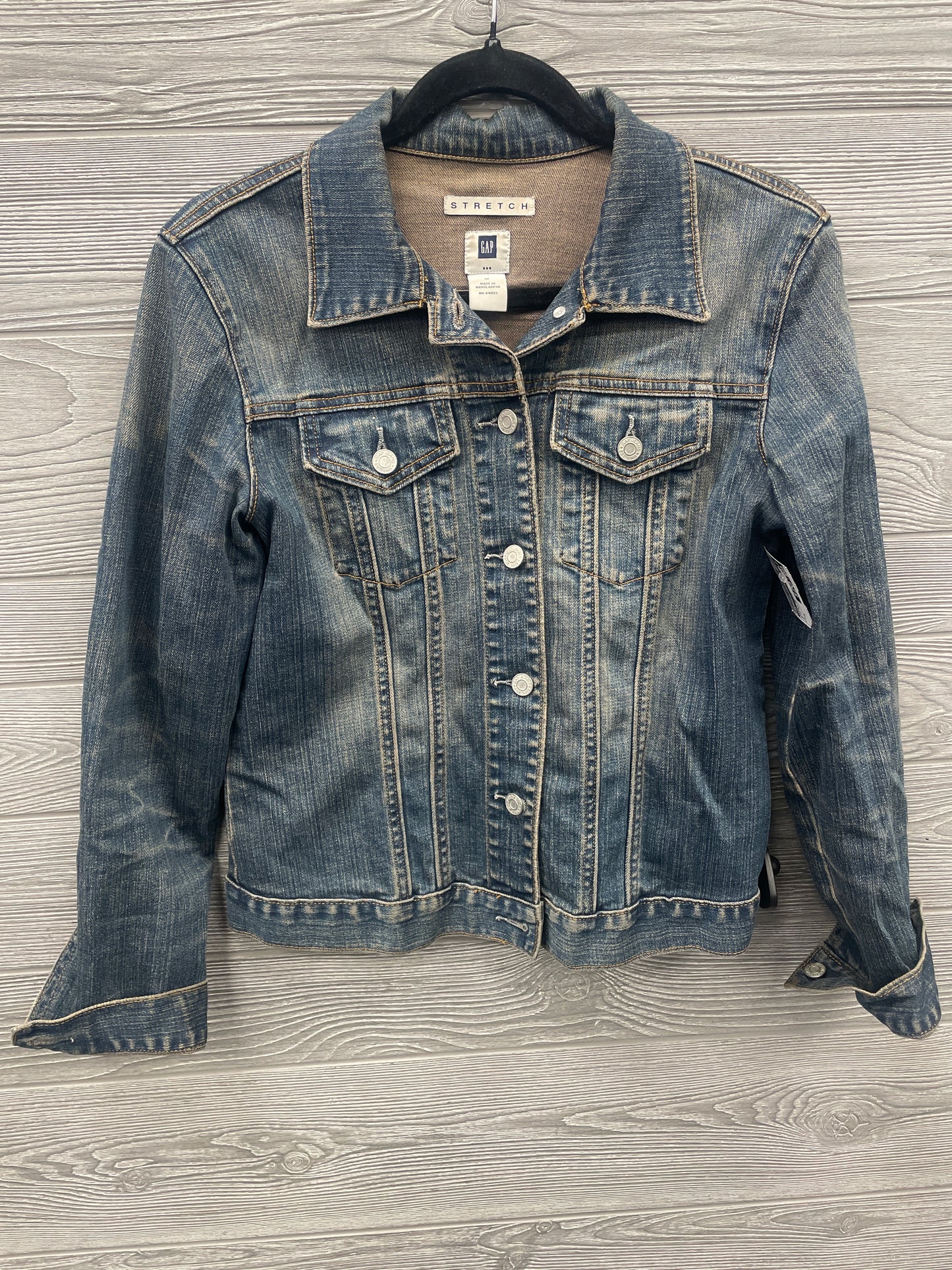 Jacket Denim By Gap In Blue Denim, Size: M