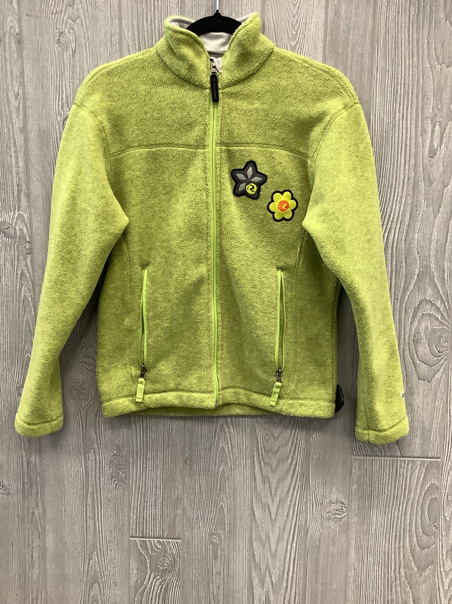 Jacket Fleece By Clothes Mentor In Green, Size: S