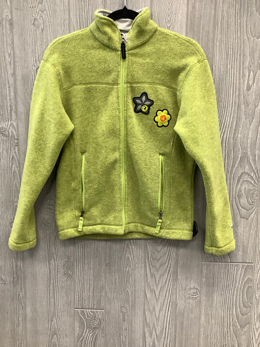 Jacket Fleece By Clothes Mentor In Green, Size: S