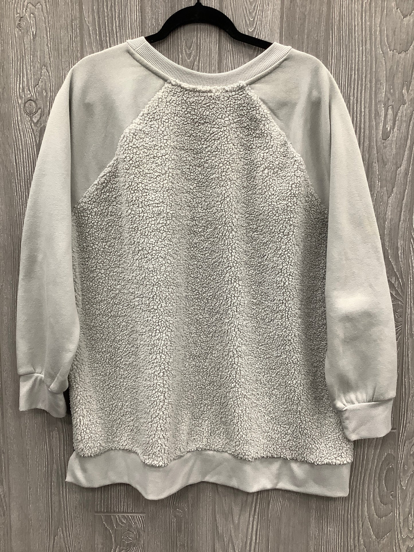 Sweatshirt Crewneck By Evri In Grey, Size: 1x