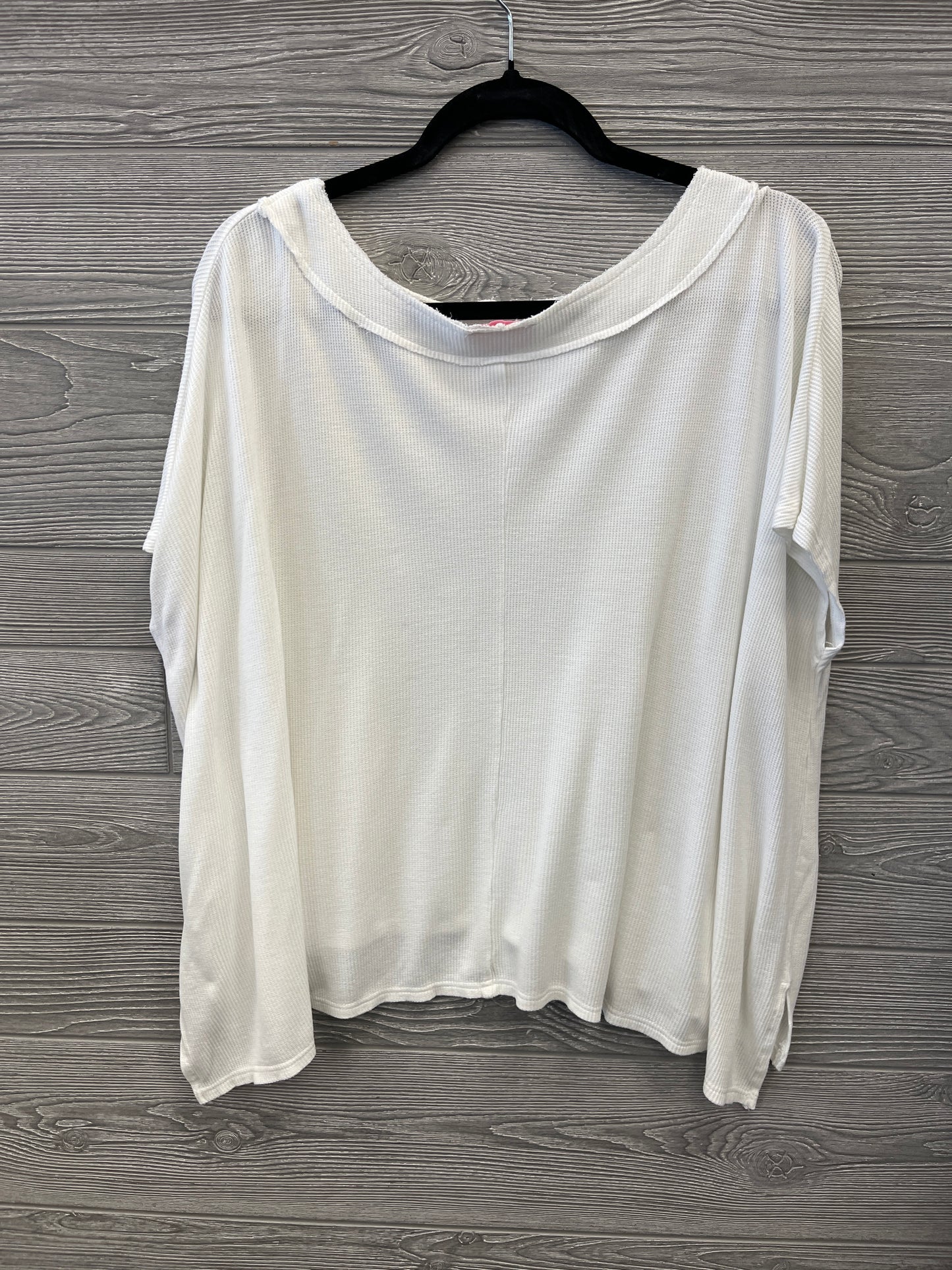 Top Short Sleeve By Pink Lily In White, Size: M