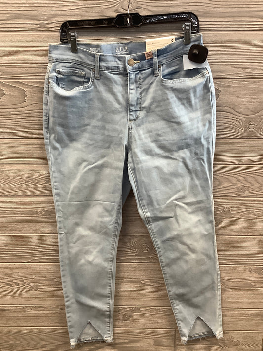 Jeans Cropped By Ana In Blue Denim, Size: 10