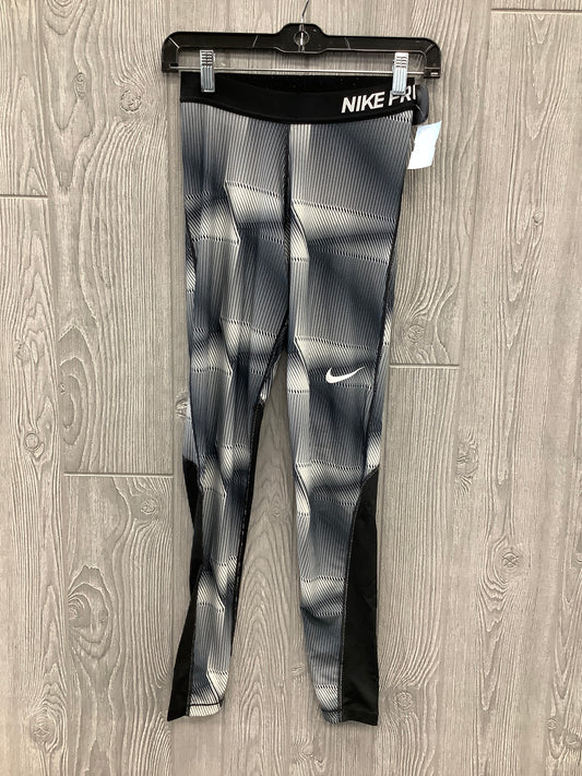 Athletic Leggings By Nike Apparel In Grey, Size: S