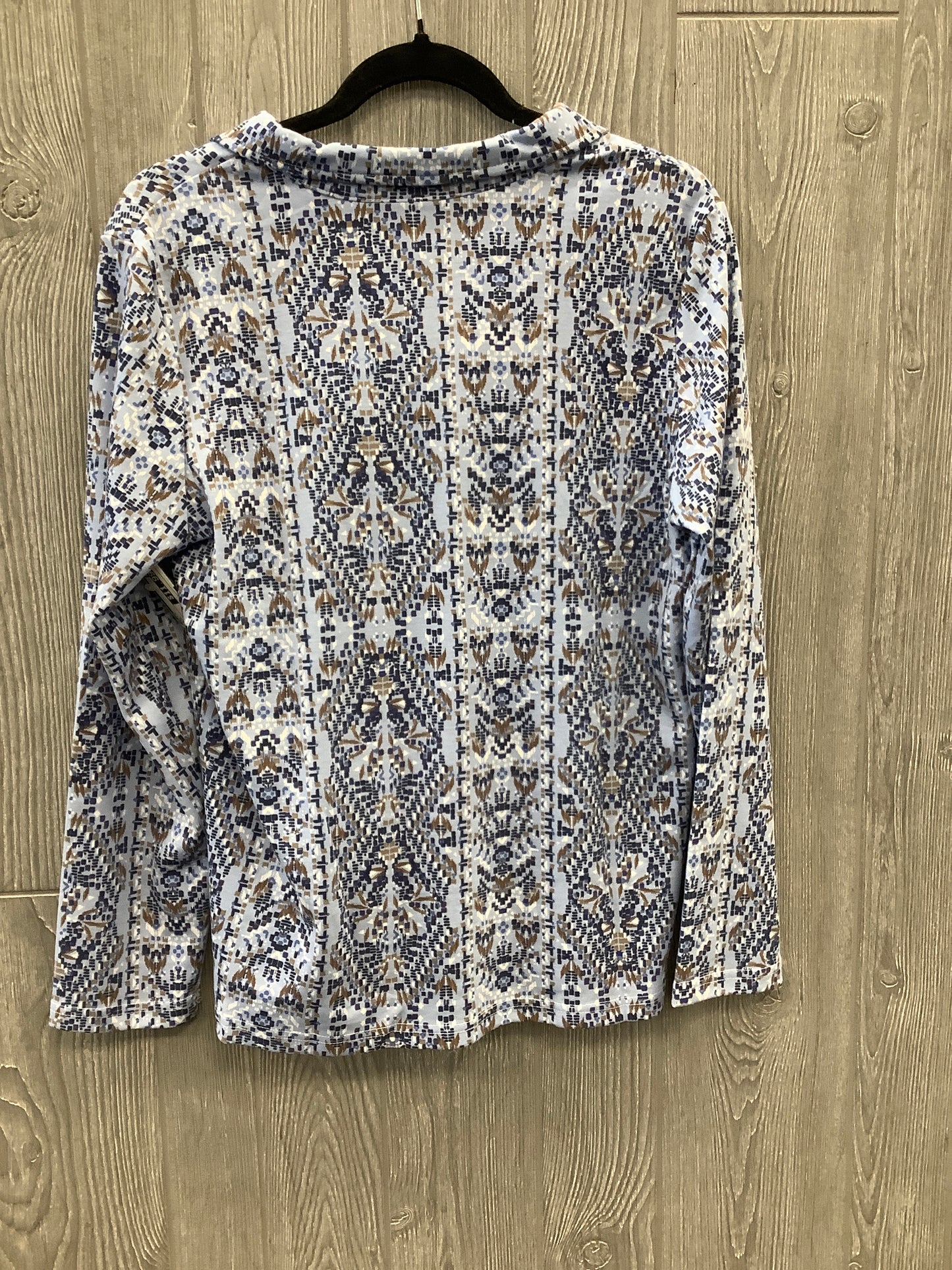 Top Long Sleeve By Blair In Blue, Size: S