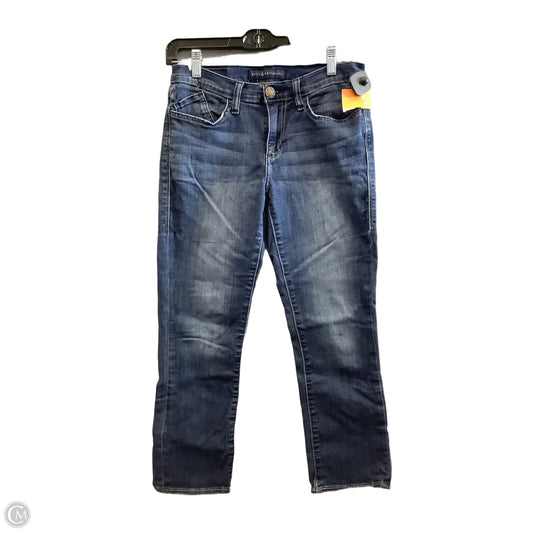 Jeans Cropped By Rock And Republic In Blue Denim, Size: 8