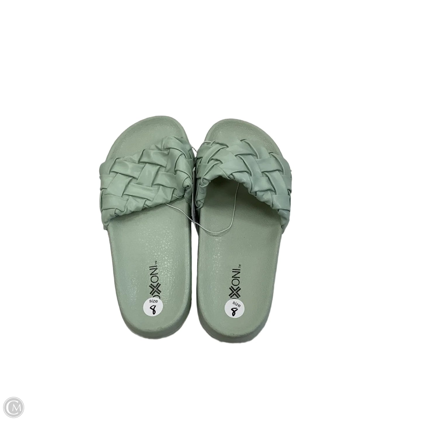 Sandals Flats By Clothes Mentor In Green, Size: 8