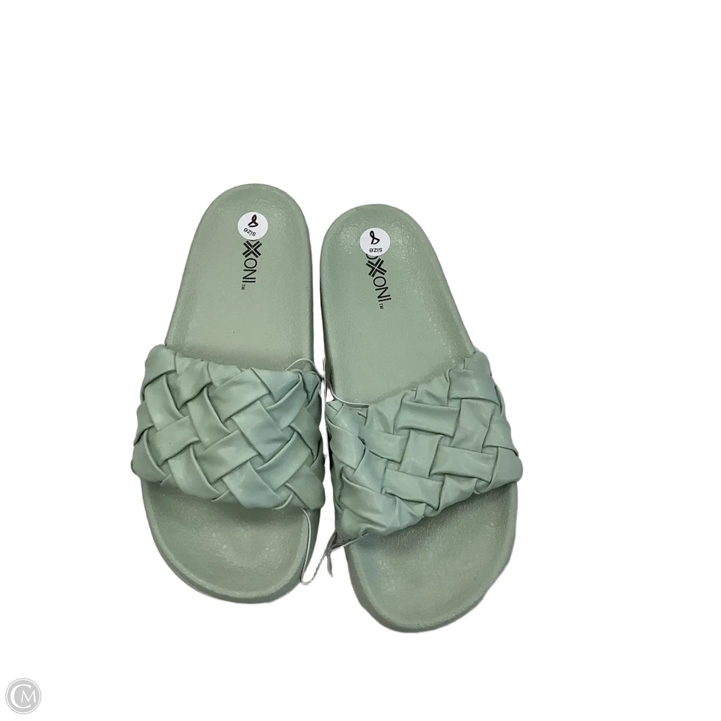 Sandals Flats By Clothes Mentor In Green, Size: 8