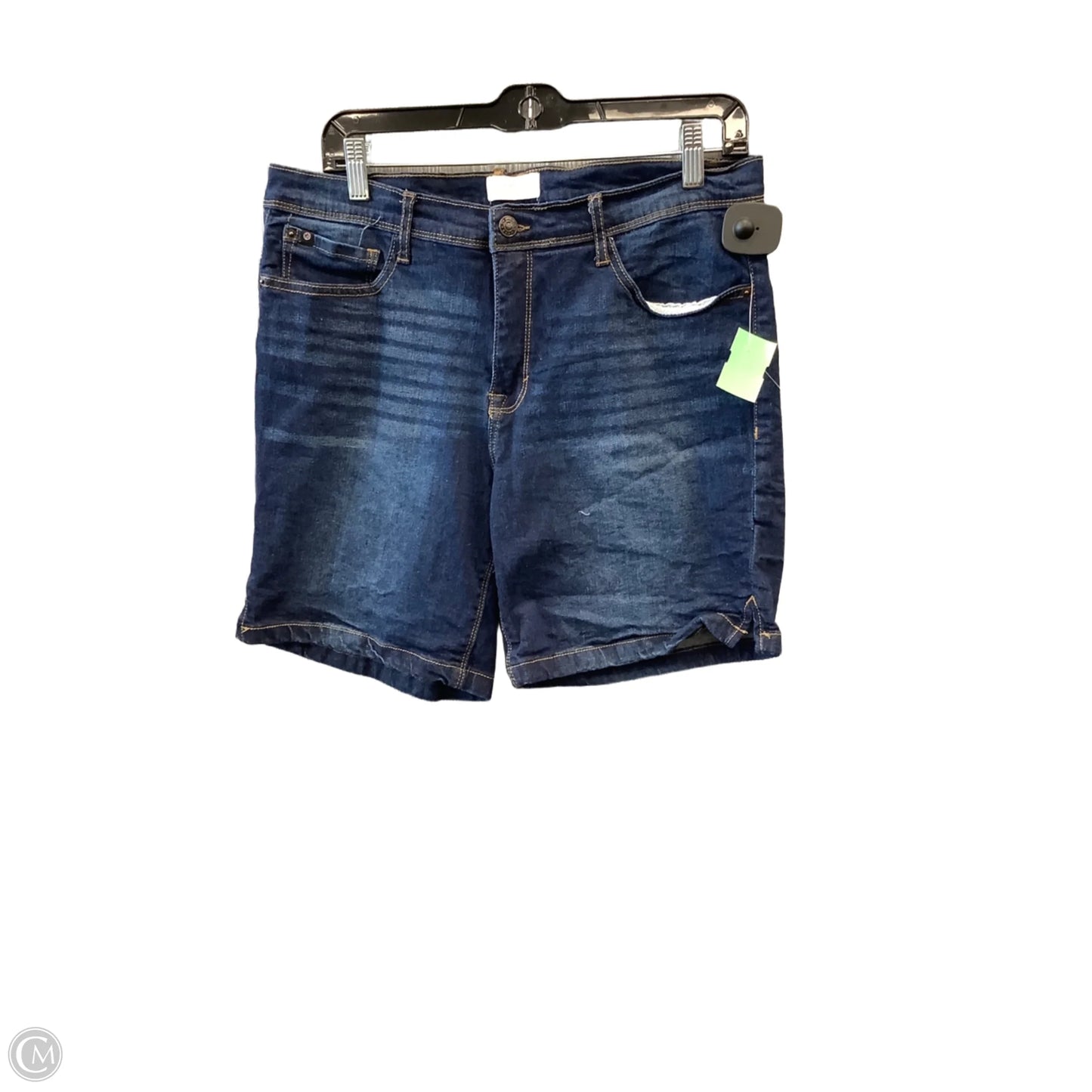 Shorts By Curve Appeal In Blue Denim, Size: 12