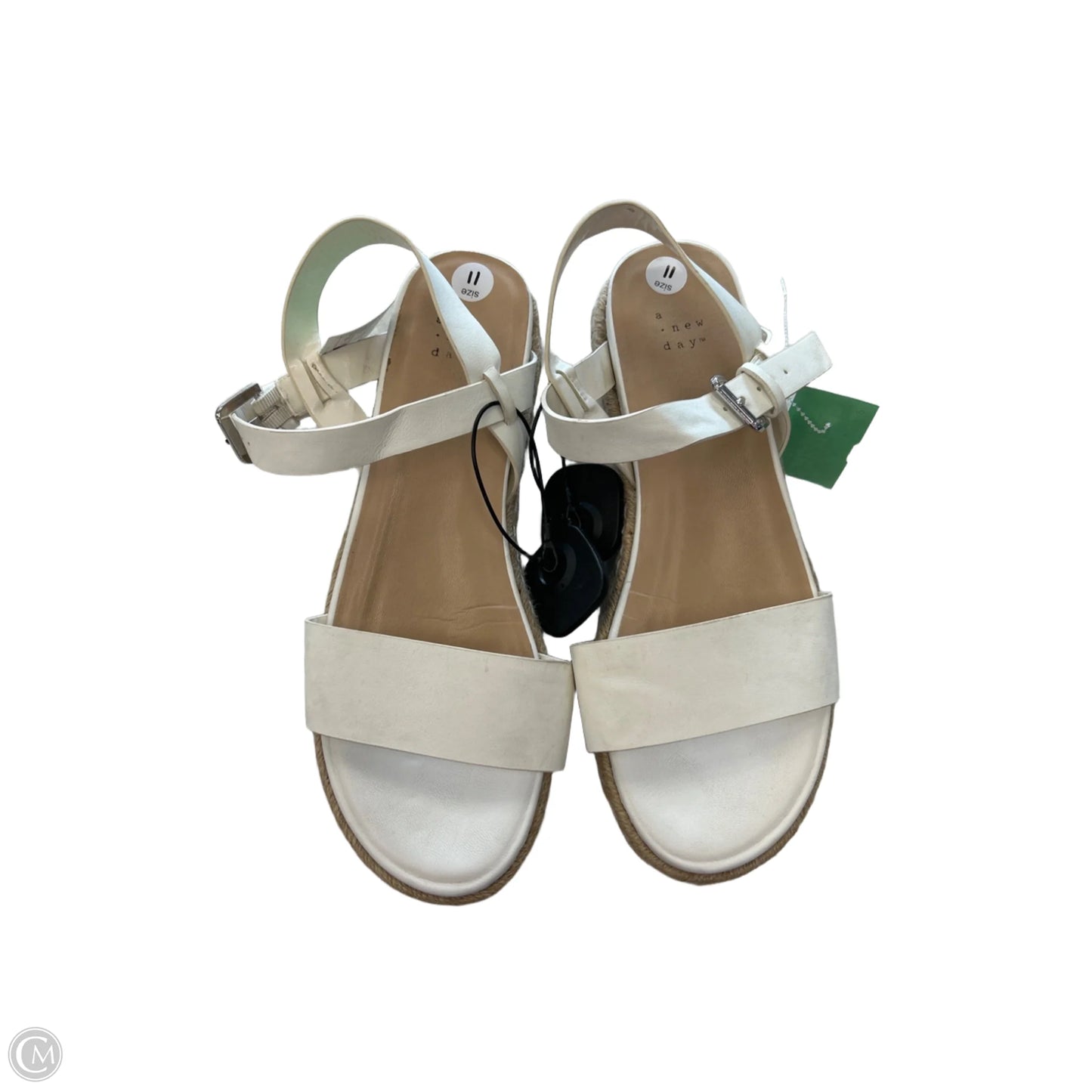 Sandals Flats By A New Day In White, Size: 11