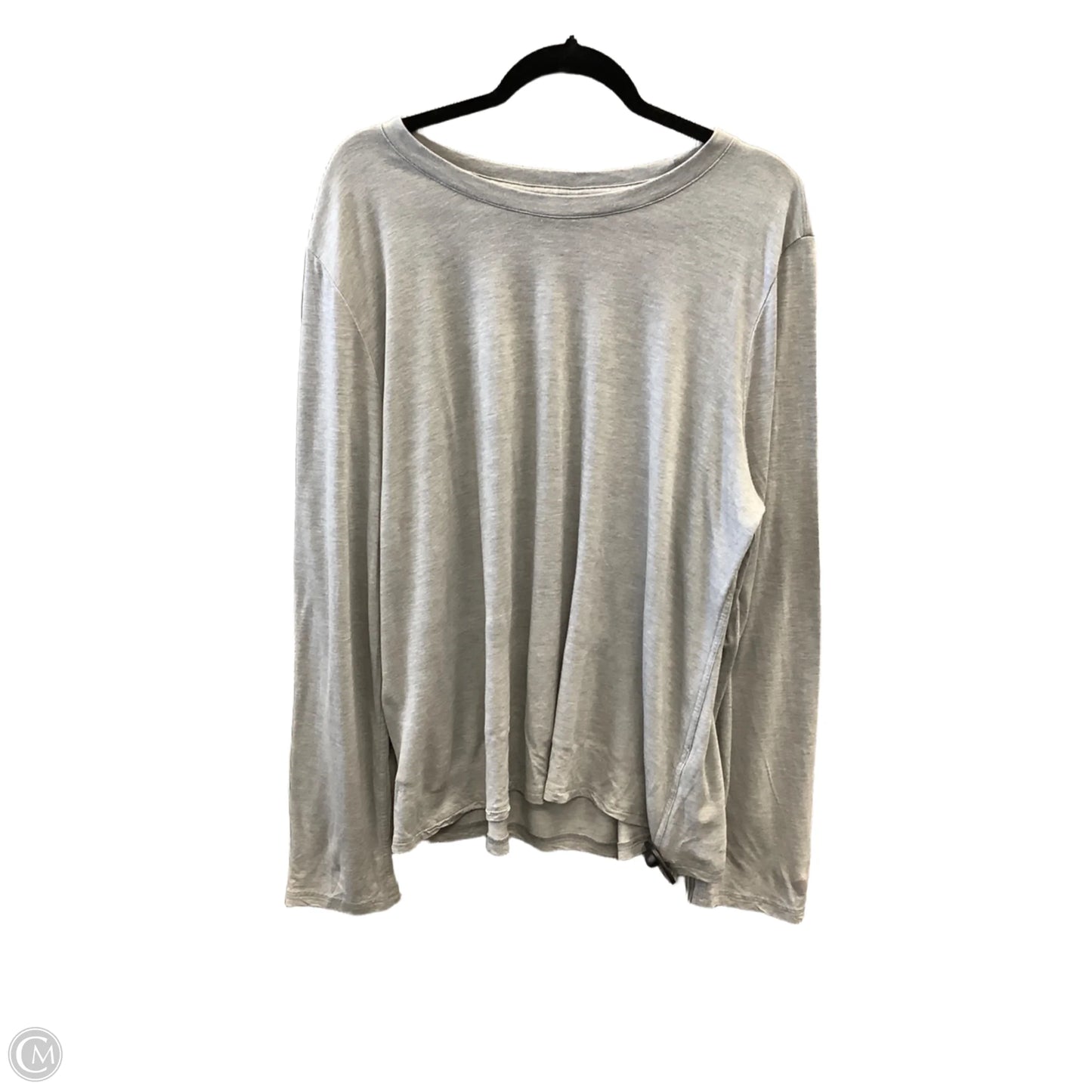 Top Long Sleeve By Allbirds In Grey, Size: Xxl