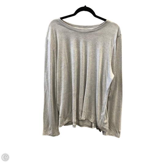 Top Long Sleeve By Allbirds In Grey, Size: Xxl