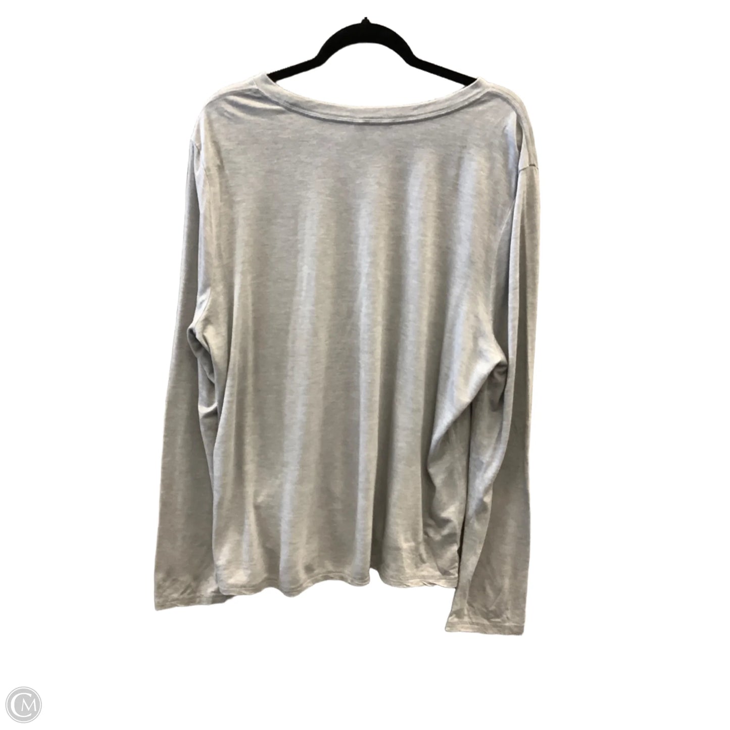 Top Long Sleeve By Allbirds In Grey, Size: Xxl