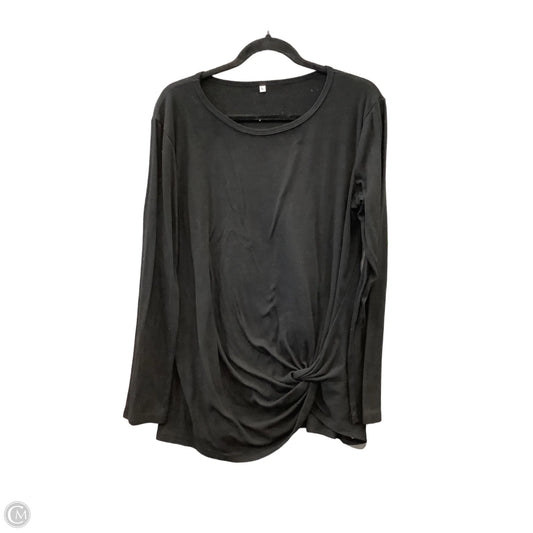 Top Long Sleeve By Clothes Mentor In Black, Size: L