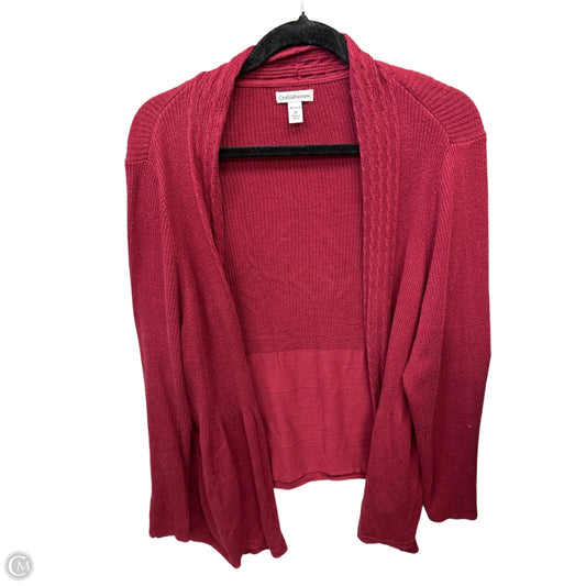 Cardigan By Croft And Barrow In Red, Size: 1x